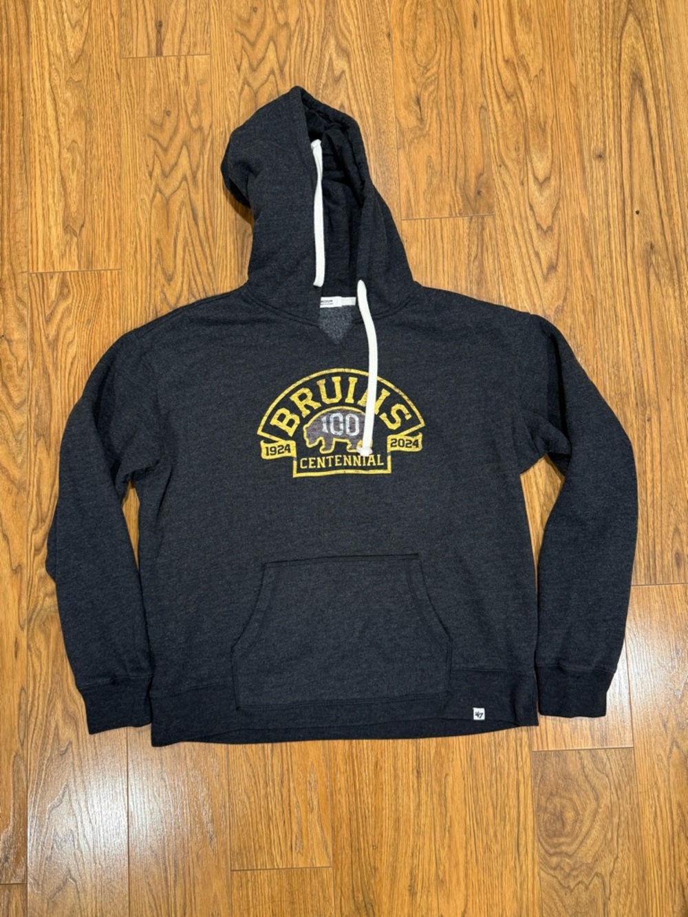 ‘47 Brands Bruins Centennial Dark Gray Pullover Hoodie